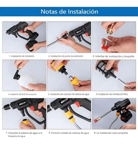 Hidrolavadora Portátil Inalámbrica 48V: ¡Libertad Total para una Limpieza Potente!